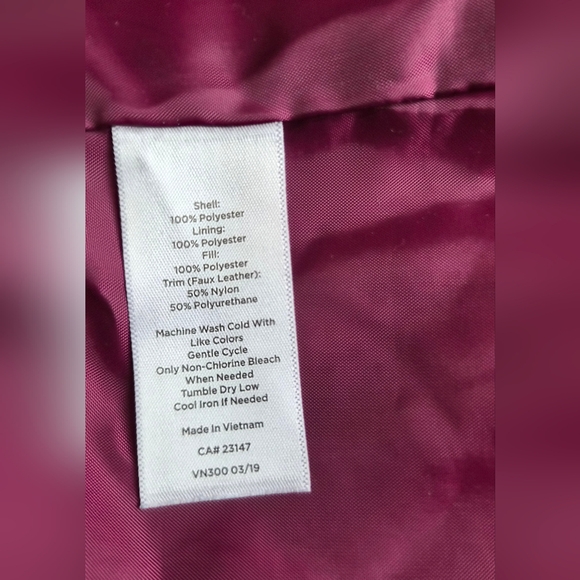 Talbots Quilted Barn Jacket - Raspberry Pink - L - Picture 8 of 9